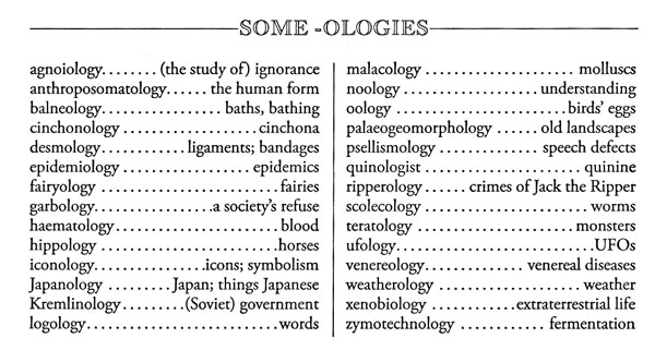 list of occult ologies